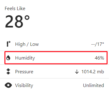 Humidity 2